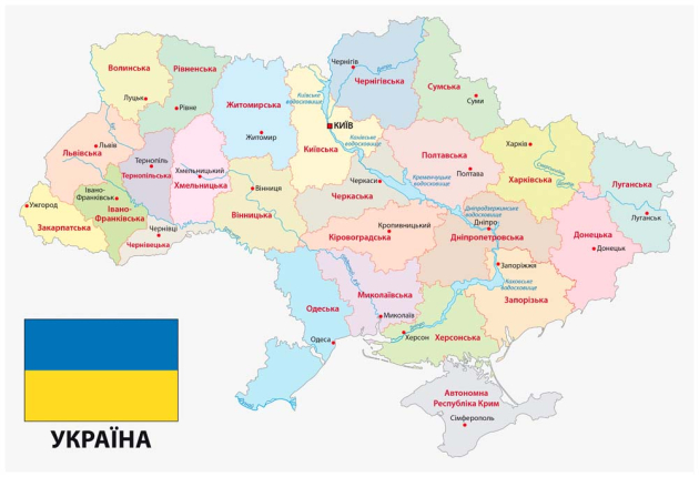 Карта Украины