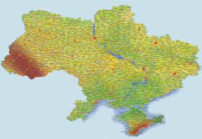 Административная карта Украины