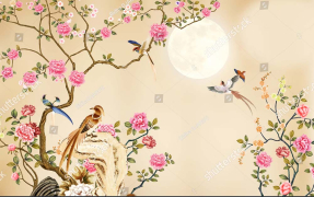 Шинуазри с птицами