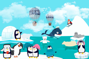 Картины Пингвины