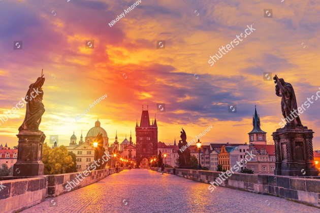 Закат в Праге
