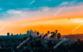 Закат в городе