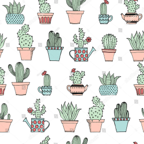 Коллаж из кактусов