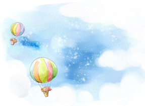 Детские воздушные шары в небе