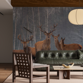 Олени в лесу