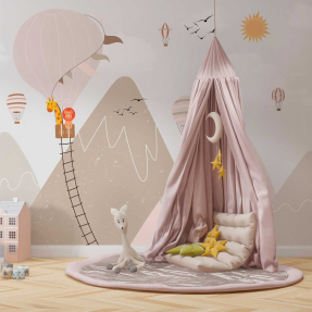 Воздушный шар в горах