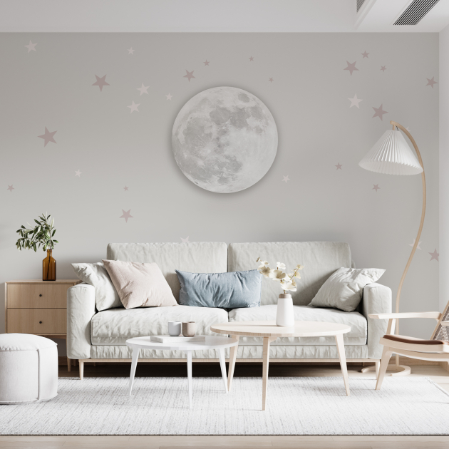 Луна со звездами