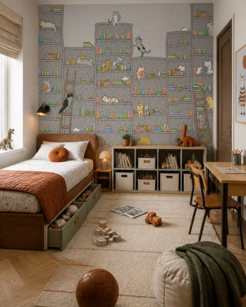 Котики читают книги