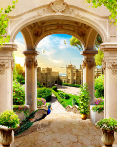 Арка с видом на сад