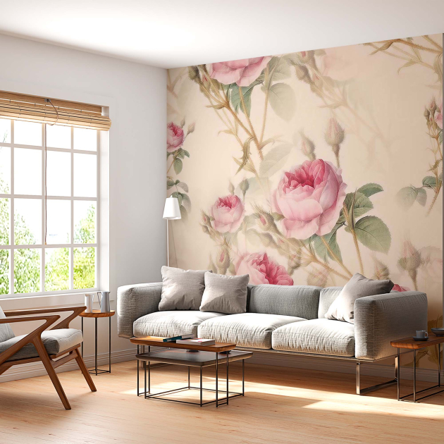 Розовые розы