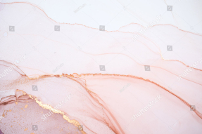 Розовое золото и акварель