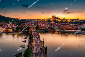 Прага на закате