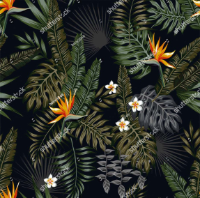 Листья и цветы