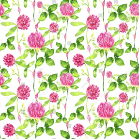 Акварельный клевер