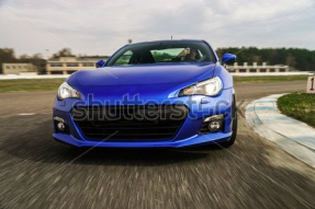 синяя машина