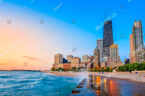 Вид на Чикаго