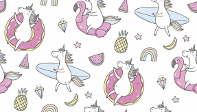 Пляжный единорог