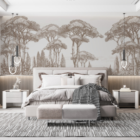 Бежевые деревья