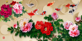 Рыбы в цветах