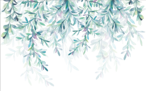 Акварельные тропические листья