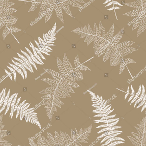 Папоротник в нейтральных тонах