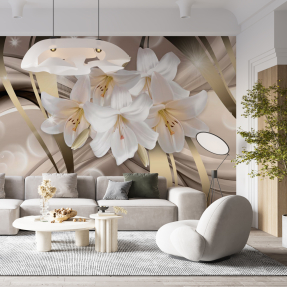 Абстракция с лилиями