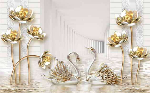 Цветы в тоннеле