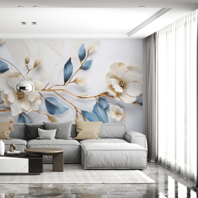 Бежевые цветы