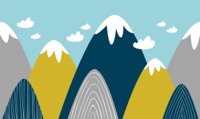 Разноцветные горы