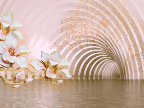 Тоннель с магнолией