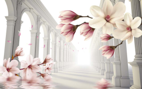 Магнолии на арке