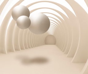 Бежевый тоннель