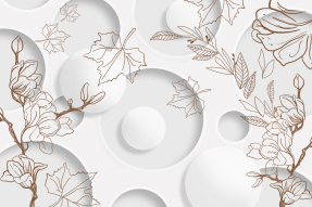 Цветы в кругах