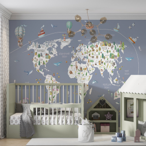 Детская карта мира