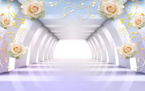 Тоннель с цветами