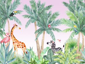 Животные под пальмами