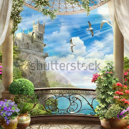 Тераса з видом на замок