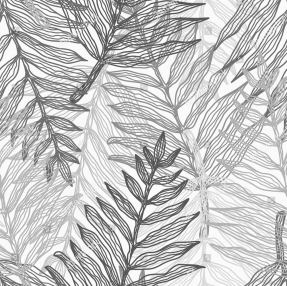 Папоротник рисованный