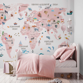 Рожева мапа світу