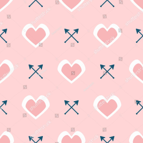 Паттерн с сердечками