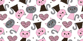 Розовые котики