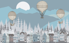 Воздушные шары в горах