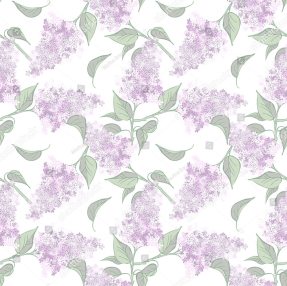 Узор из сирени