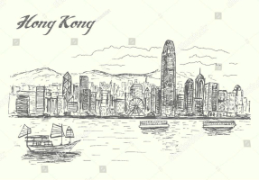 Иллюстрация Гонконга