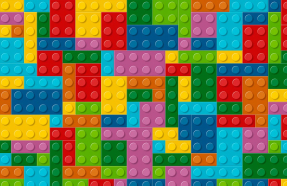 Лего разноцветный