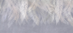 Листья на сером фоне