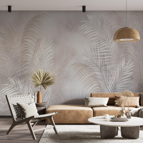 Бежевые листья