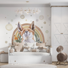 Лисичка з квітами