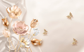 Розы на шелке