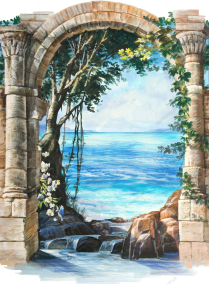 Арка с видом на море